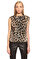 Tom Ford Leopar Desenli Deri Bluz #1