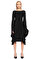 Tom Ford Kolları Volanlı Siyah Elbise #1