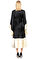 Alexander McQueen Yarasa Kol Siyah-Krem Midi Elbise #3