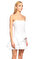 Bec and Bridge Volanlı Straplez Beyaz Mini Elbise #3