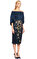 Ted Baker Çiçek Desenli Kayık Yaka Lacivert Elbise #2