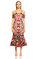 Thurley Çiçek İşlemeli Midi Elbise #1