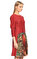 Alberta Ferretti Karma Desen Kırmızı Elbise #3