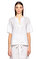 Jil Sander Navy Bağcık Detaylı Beyaz Bluz #1