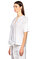 Jil Sander Navy Bağcık Detaylı Beyaz Bluz #4