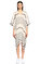DKNY Çizgili Midi Elbise #1
