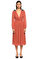 Exquise Boncuk İşlemeli Karamel Midi Elbise #2
