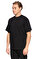 Pressure Baskı Desen Siyah T-Shirt #4