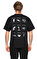 Pressure Baskı Desen Siyah T-Shirt #5