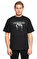 Pressure Baskı Desen Siyah T-Shirt #3