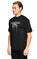 Pressure Baskı Desen Siyah T-Shirt #4