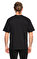 Pressure Baskı Desen Siyah T-Shirt #5