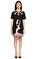 Silvian Heach Bskı Desen Mini Siyah Elbise #1