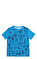 Little Marc Jacobs Erkek Çocuk  Baskı Desen Mavi T-Shirt #1