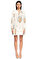 Alexander McQueen Çiçek Desenli Krem Rengi Mini Elbise #1
