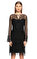 Alberta Ferretti Dantel Detaylı Siyah Elbise #2