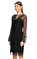 Alberta Ferretti Dantel Detaylı Siyah Elbise #3