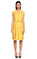 Salvatore Ferragamo V Yaka Sarı Elbise #1