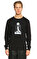 Les Benjamins Baskı Desen Siyah Sweatshirt #3