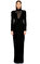 Tom Ford Kadife Uzun Siayh Gece Elbisesi #1