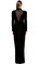 Tom Ford Kadife Uzun Siayh Gece Elbisesi #3