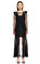 Barbara Bui Dantel İşlemeli Siyah Uzun Elbise #1