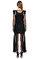Barbara Bui Dantel İşlemeli Siyah Uzun Elbise #4