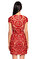 Zuhair Murad İşleme Detaylı Kırmızı Mini Elbise #4