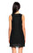 DKNY Deri Detaylı Siyah Elbise #4