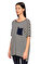 DKNY Çizgili Lacivert-Gri T-Shirt #4