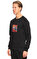 Les Benjamins Baskı Desen Siyah Sweatshirt #4