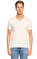 John Varvatos USA V Yaka Beyaz T-Shirt #1
