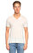 John Varvatos USA V Yaka Beyaz T-Shirt #3