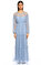 BCBG MAX AZRIA Mavi Uzun Elbise #1