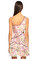 BCBG MAX AZRIA Çiçek Desneli Mor Mini Elbise #4