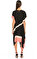 BCBG MAX AZRIA Fırfır Detaylı Siyah-Pembe Elbise #3