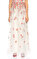 BCBG MAX AZRIA Çiçek Desenli Pembe-Beyaz Uzun Etek #1