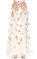 BCBG MAX AZRIA Çiçek Desenli Pembe-Beyaz Uzun Etek #5