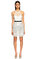BCBG MAX AZRIA Puantiyeli Beyaz Mini Elbise #1