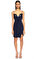 BCBG MAX AZRIA Lacivert Mini Elbise #1