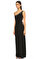 BCBG MAX AZRIA Pul Payet İşlemeli Siyah Uzun Elbise #2