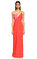 BCBG MAX AZRIA Kırmızı-Pembe Uzun Elbise #1
