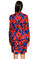DKNY Çiçek Desenli Kırmızı-Mavi Ceket #5