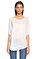 DKNY Truvakar Kollu Beyaz T-Shirt #3