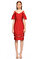 Tadashi V Yaka Kırmızı Elbise #1