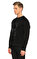 St. Nian Baskı Desen Siyah Sweatshirt #4