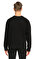 St. Nian Baskı Desen Siyah Sweatshirt #5