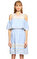 Rene Derhy Dantel İşlemeli Mavi-Beyaz Elbise #2