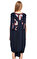 Les Benjamins Baskılı Lacivert Elbise #4