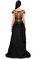 Jovani İşleme Detaylı Tüy Siyah Gece Elbisesi #3